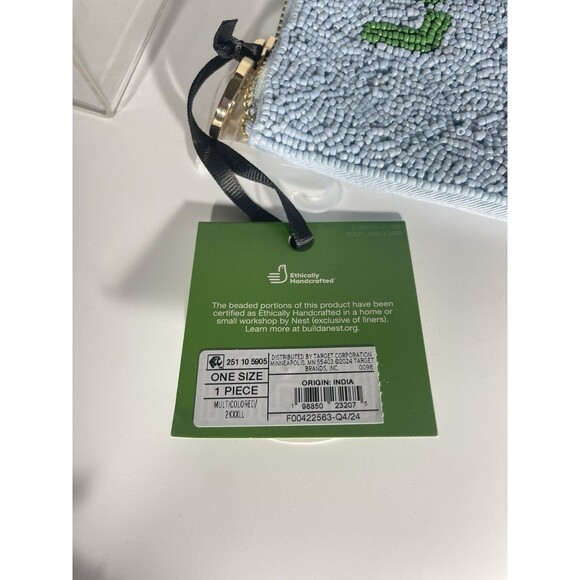 Kate Spade x Target Clutch Bag Beaded Life of the Party New With Tag Blue - Picture 7 of 10